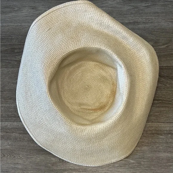 VTG Mermaidcore Straw Beach Sun Hat Shell Trim Boho Coastal Festival S/M - Picture 11 of 16